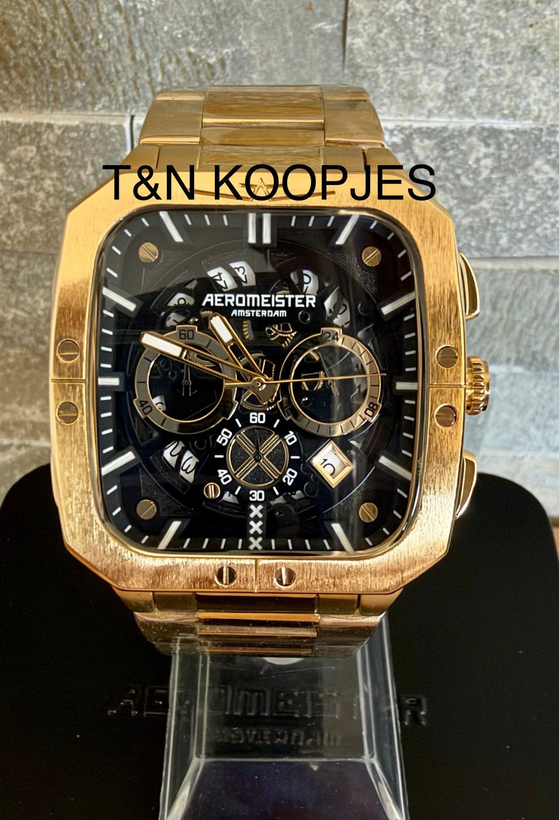 AEROMEISTER CUBIC CHRONO VAUT649€! 💯%NOUVEAU, ORIGINAL, Enlèvement ou Envoi, Neuf, Jaune