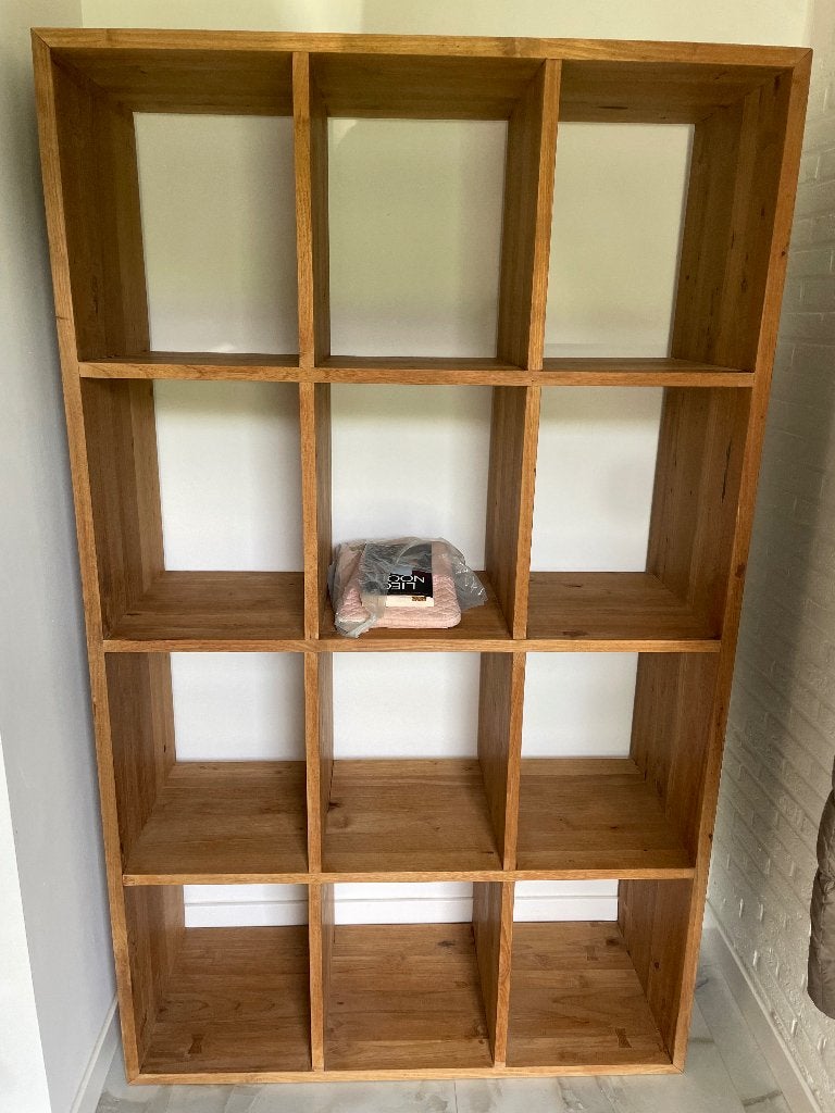 Teak boekenkast roomdivider, Enlèvement, Comme neuf, Teck