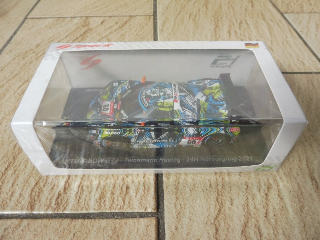 1:43 Spark SG779 KTM X-Bow GT4 24h Nürburgring 2021 #60, Ophalen of Verzenden, Zo goed als nieuw, Auto, Overige merken