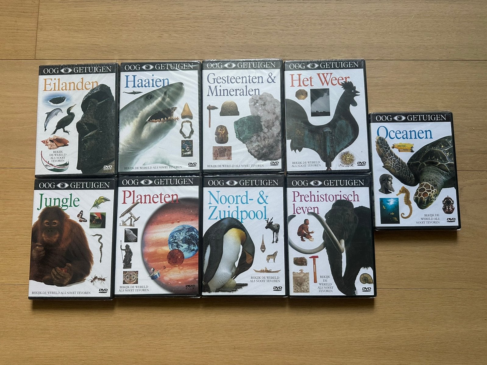 Ooggetuigen — Educatieve DVD’s — 9 stuks nieuw in verpakking, CD & DVD, DVD | Documentaires & Films pédagogiques, À partir de 6 ans