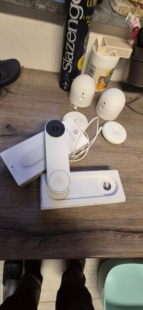 Google sonnette sur batterie et 2 caméra sur batterie, Enlèvement ou Envoi, Comme neuf, Caméra extérieure