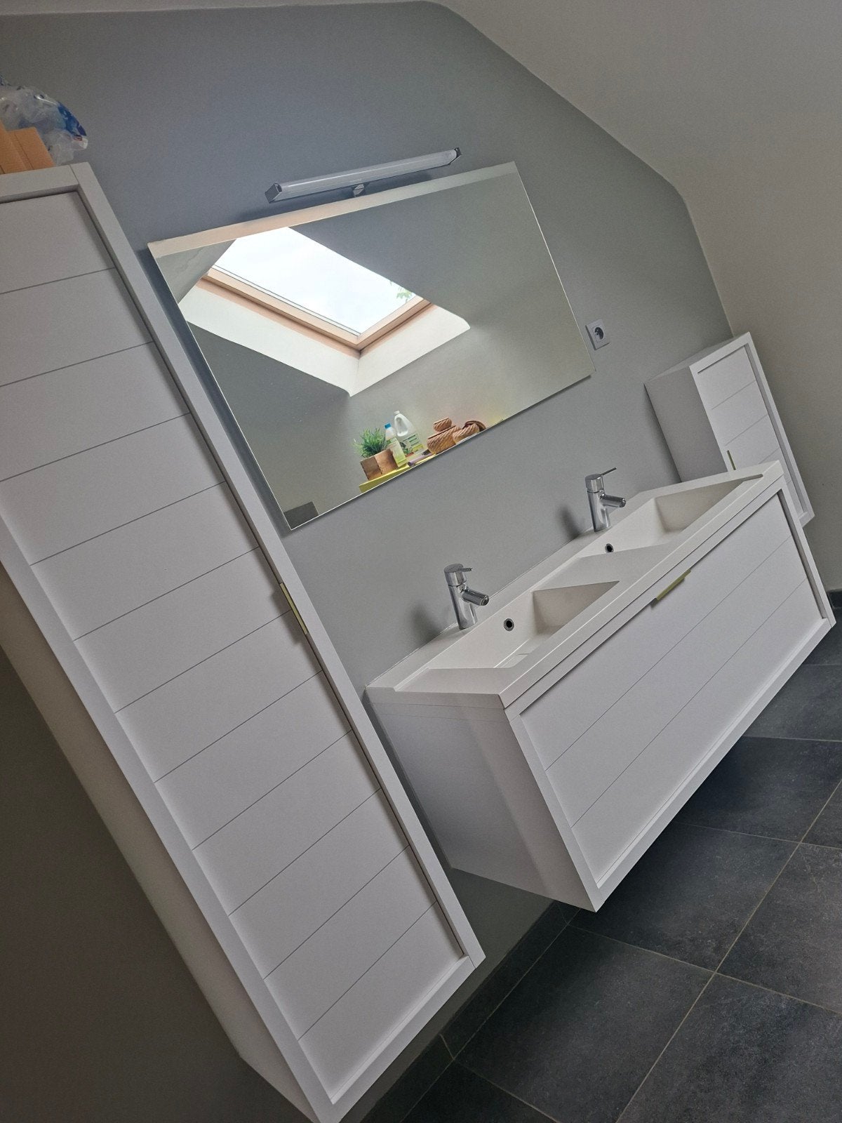Très bel ensemble de salle de bain ALLIBERT. Blanc., Maison & Meubles, Enlèvement