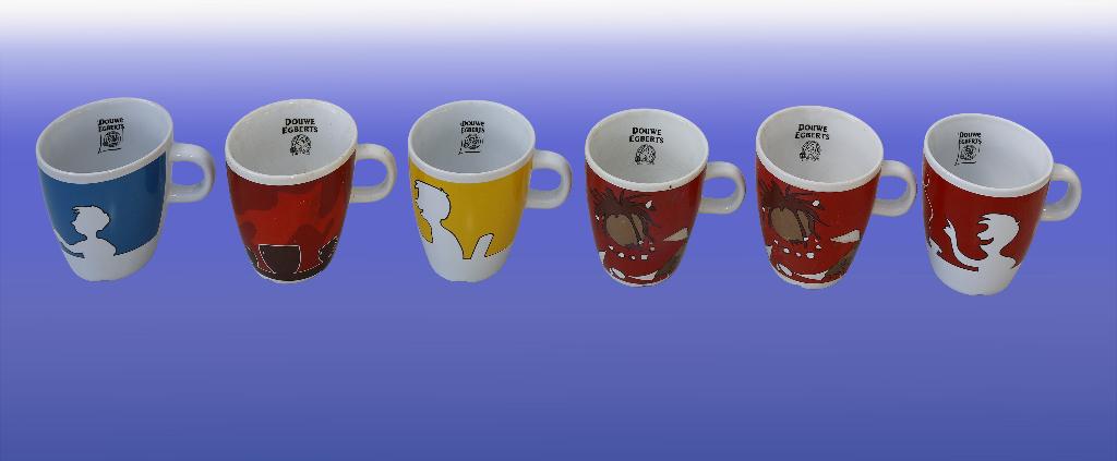 6 sachets de café Dauwe Egberts, Poterie, Comme neuf, Enlèvement, Autres styles