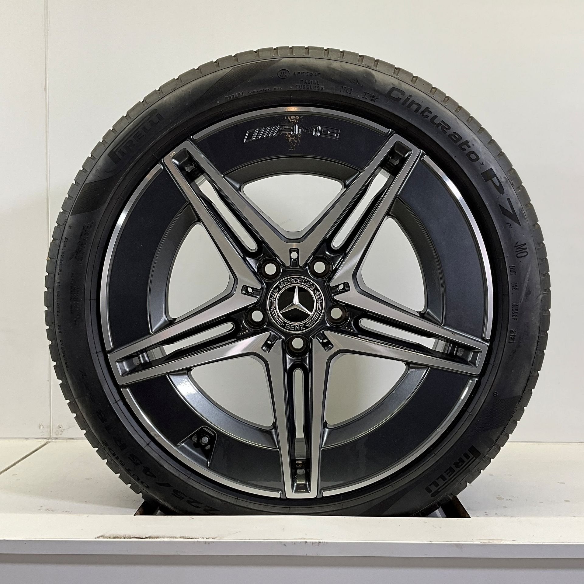 MERCEDES C KLASSE W205 W206 SET VELGEN + ZOMERBANDEN 18 INCH, Autos : Pièces & Accessoires, Pneus & Jantes, Pneus et Jantes, Pneus été