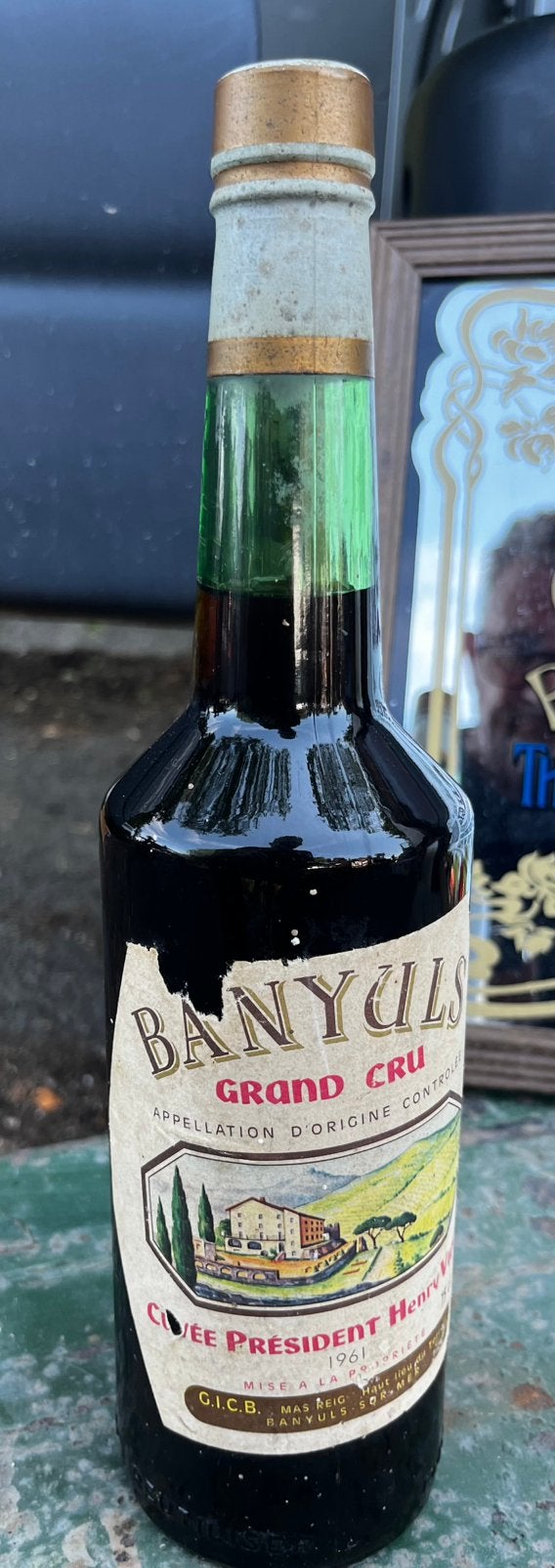 BANYULS GRAND CRU 1961, Verzamelen, Ophalen of Verzenden, Zo goed als nieuw, Rode wijn