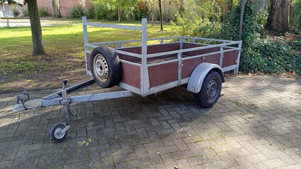 aanhangwagen, enkelas, Ophalen, Gebruikt