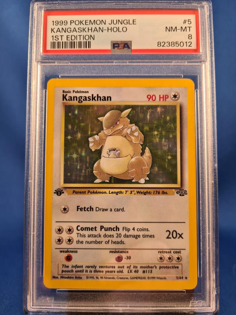 Kangaskhan 5/64 - Jungle (1st edition) (PSA 8), Envoi, Utilisé