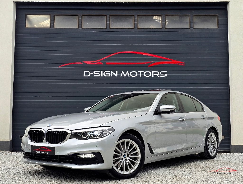 BMW 520iA (184ch) SPORTLINE 2018 154.675km GARANTIE !!, Autos, Cuir, Argent ou Gris, Entreprise, Garantie prolongée
