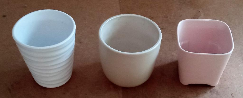 3 pots de fleur en céramique, Enlèvement, Comme neuf, Intérieur