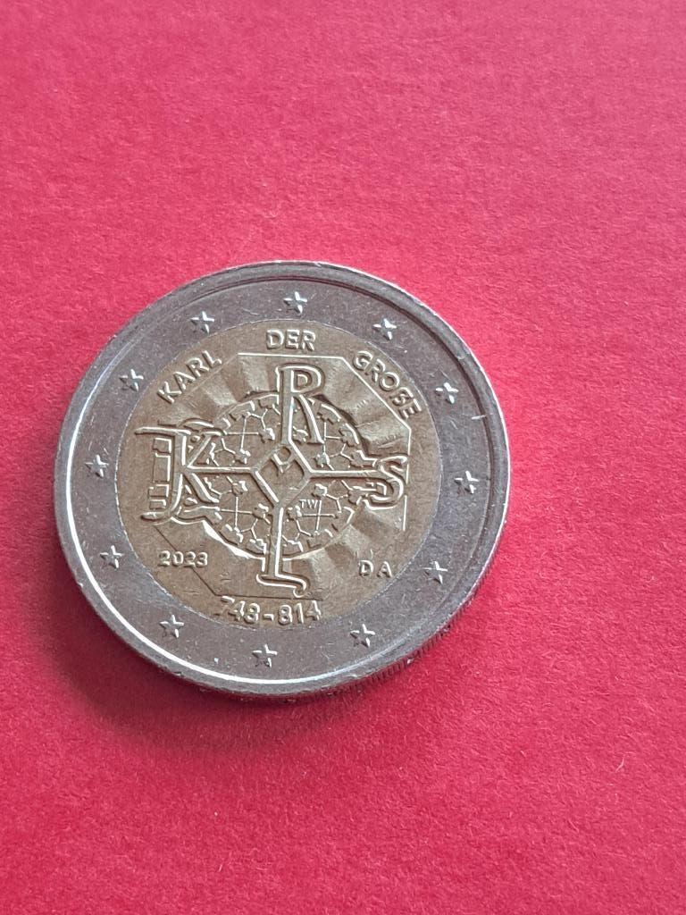 2023 A Duitsland 2 euro 1275 jaar Karel de Grote, Berlijn, Postzegels en Munten, Verzenden, Duitsland, 2 euro, Losse munt