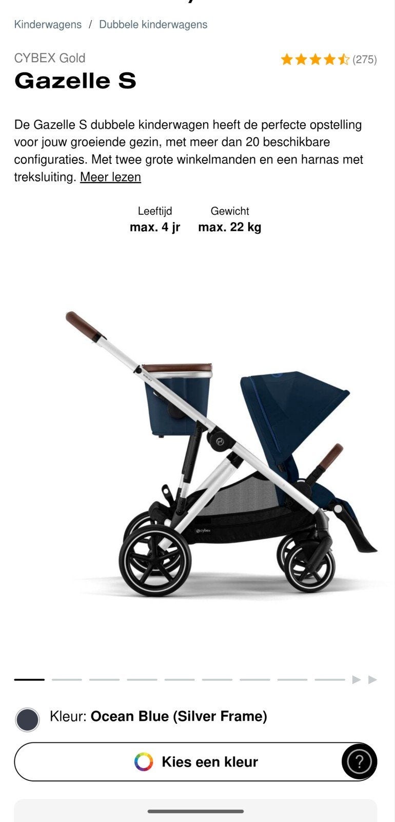 Cybex Gazelle S, Kinderen en Baby's, Ophalen