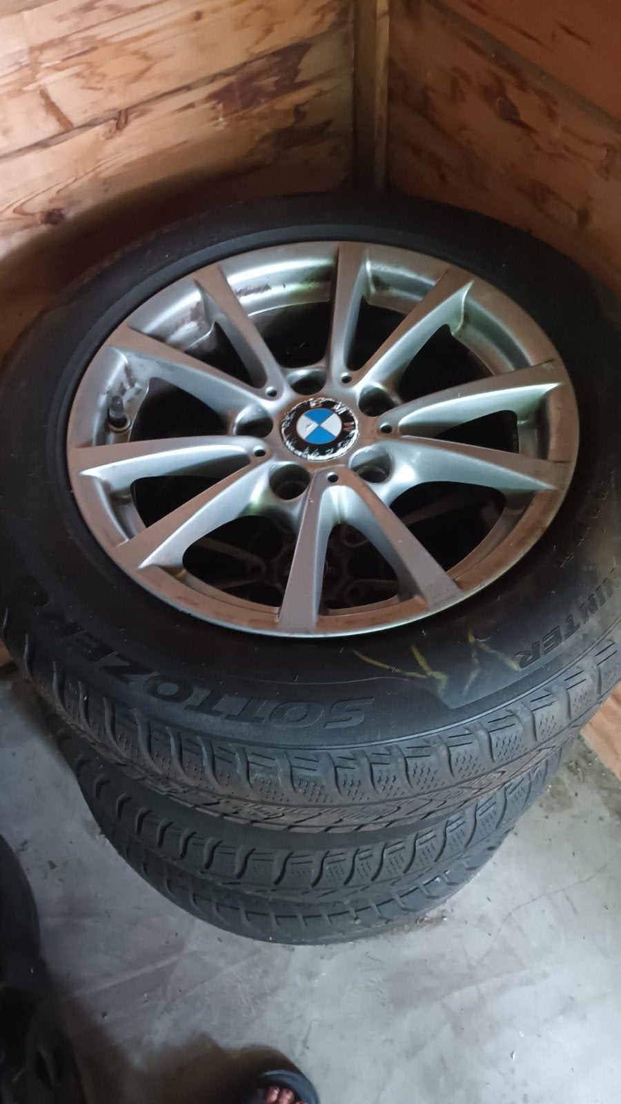 4 banden met velgen BMW, Autos : Pièces & Accessoires, Pneus & Jantes, Enlèvement, 16 pouces, Véhicule de tourisme, Pneus et Jantes