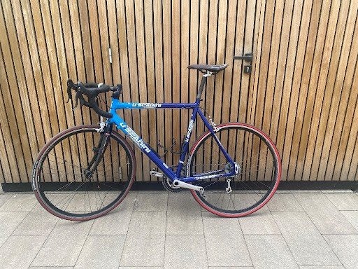 U. Scanini Racefiets / Koersfiets, Maat 58, Fietsen en Brommers, Fietsen | Racefietsen, 28 inch, Gebruikt, Velgrem, Aluminium