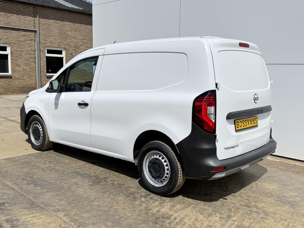 Nissan Townstar 1.3 130PK *Benzine* L1H1 LED Airco Carkit Bl, Voorwielaandrijving, Zwart, Leder en Stof, Wit
