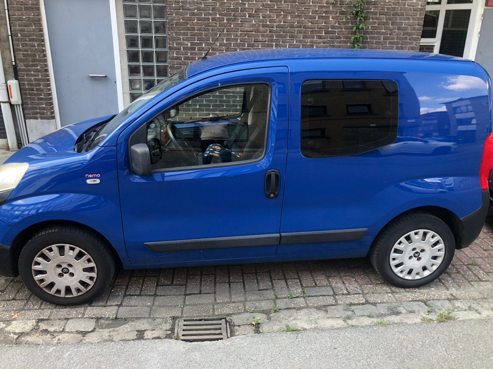 Citroen nemo 1.4 benzine, Auto's, Citroën, Voorwielaandrijving, Stof, Zwart, Blauw