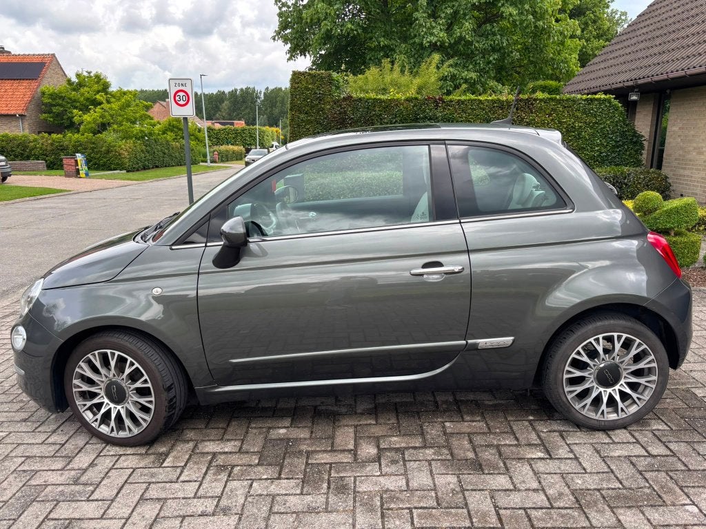 FIAT500 Hybrid 35000 km Carplay Pano dak, Autos, Argent ou Gris, Achat, Boîte manuelle, Berline