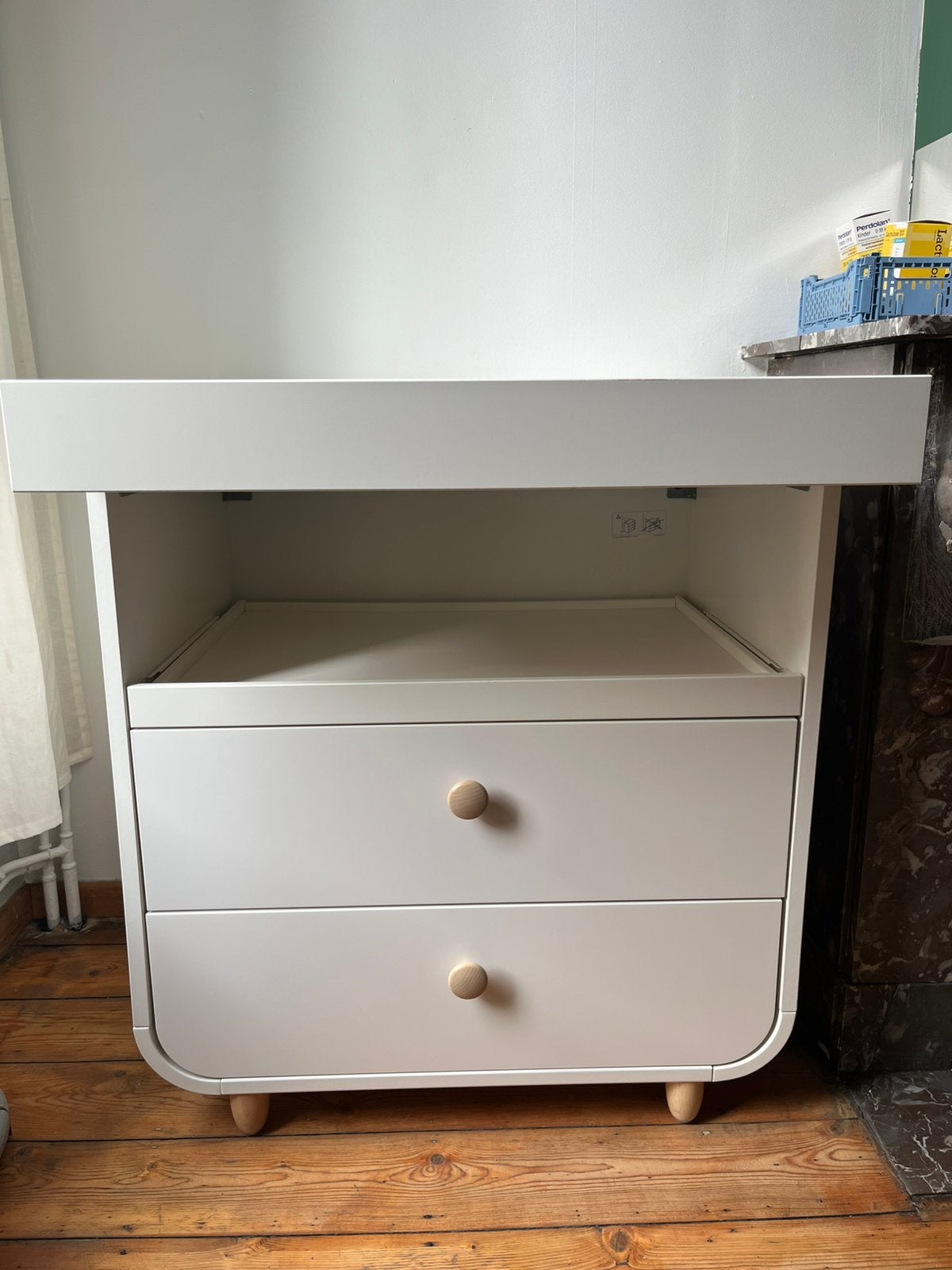 Verschoontafel met lades - IKEA MYLLRA, Kinderen en Baby's, Ophalen, Zo goed als nieuw, Commode