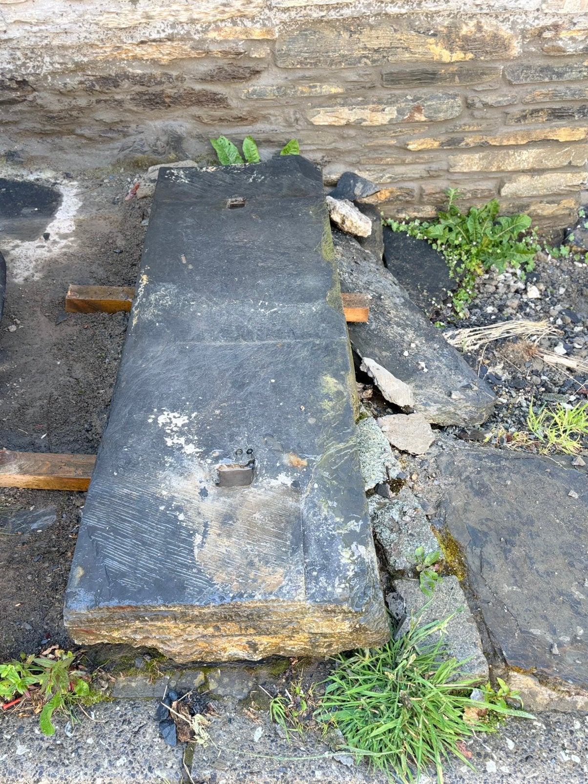 Belle grande dalle de schiste, Jardin & Terrasse, Enlèvement, Comme neuf