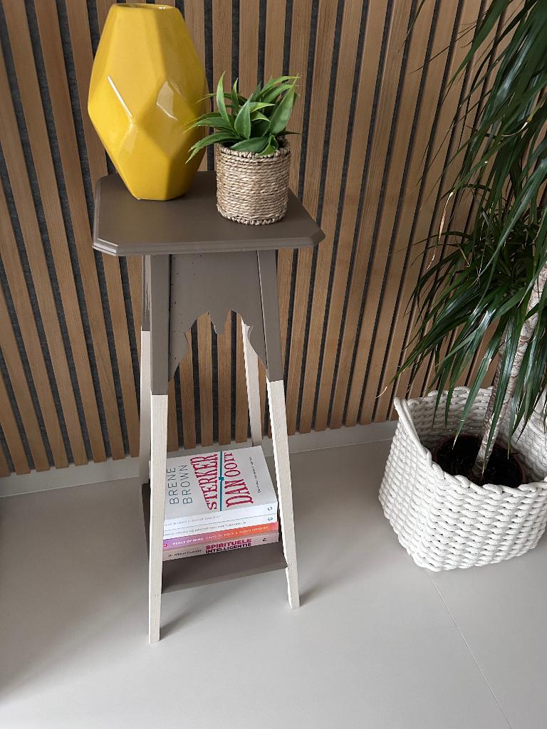 Upcycled Pied-de-Stalle / Plantentafel – Handgeschilderd, Huis en Inrichting, Ophalen, Gebruikt, X, X