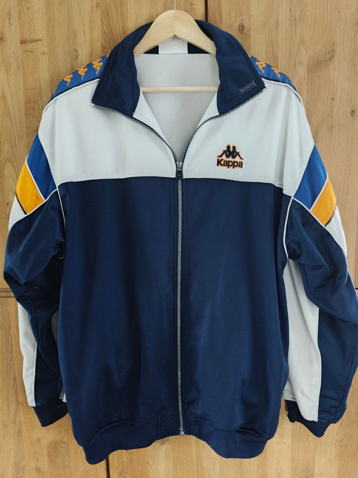 vintage Kappa maat Large, Ophalen of Verzenden, Blauw