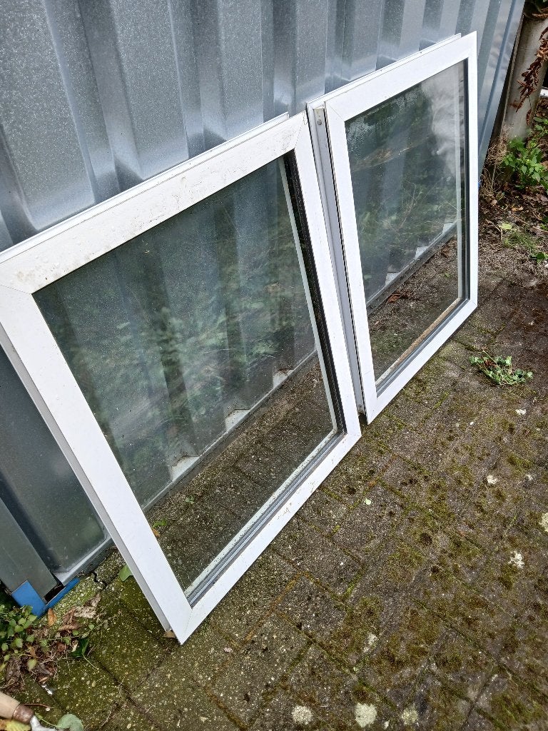 2 ramen alu dubbel glas, Doe-het-zelf en Bouw, Ophalen