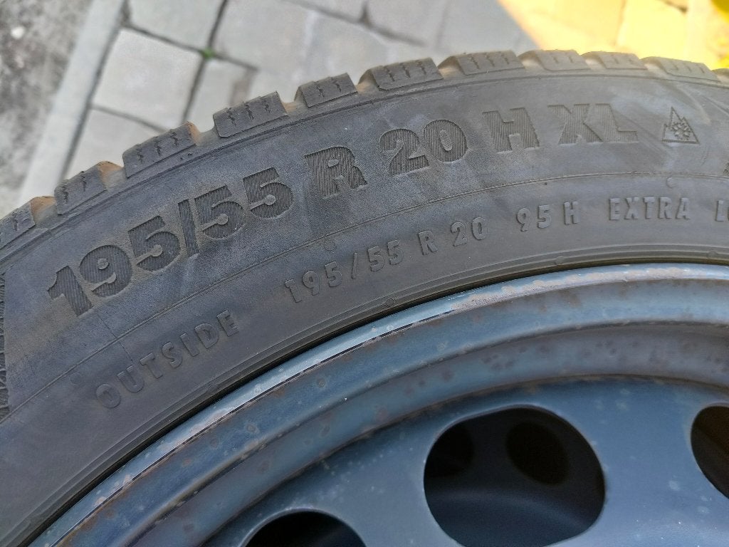 winterbanden met velg Renault Scenic 195/55/R20, Ophalen
