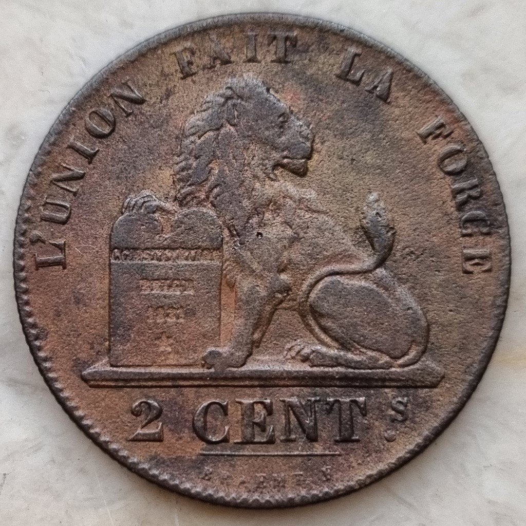 5 Cent 1855 Leopold II / Zeer zeldzaam !, Ophalen of Verzenden, Losse munt