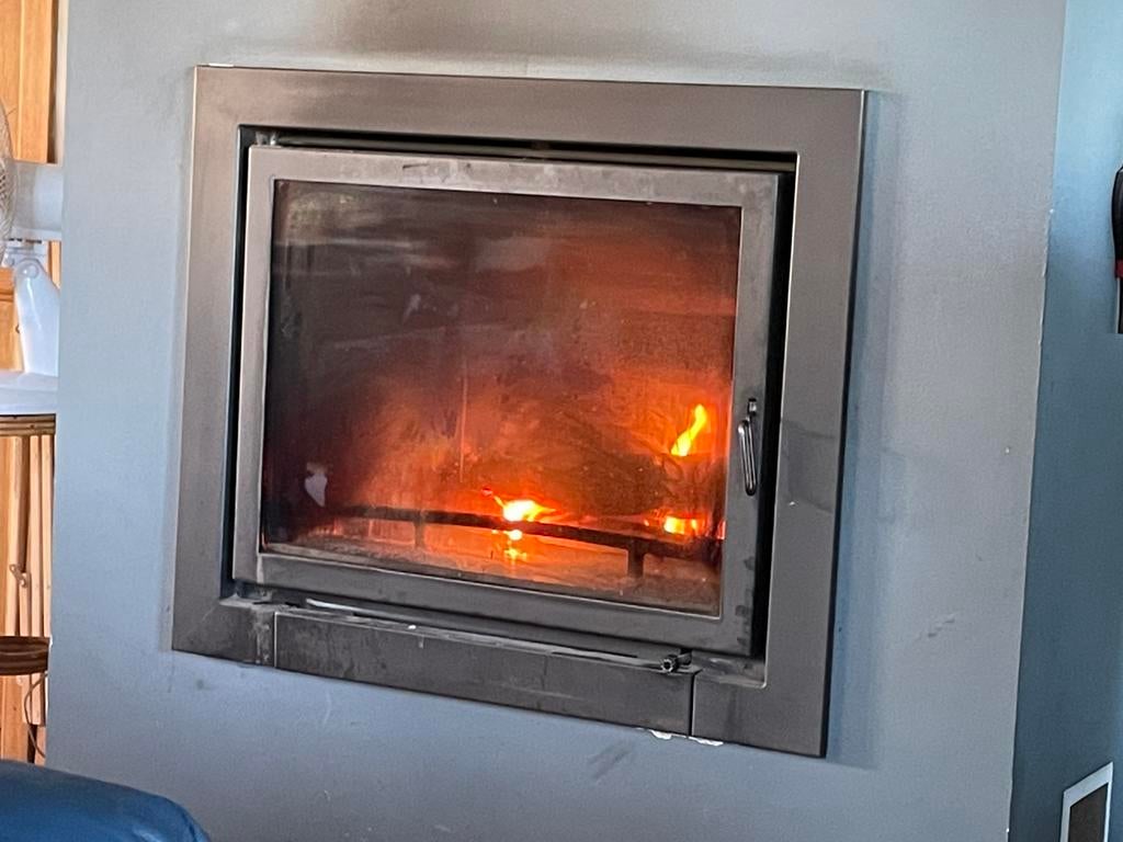 Insert, Huis en Inrichting, Haarden, Gebruikt, Houthaard, Ophalen
