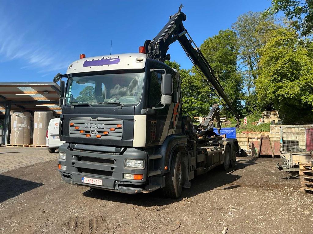 MAN TGA Vrachtwagen met optrekchassis, Auto's, Vrachtwagens, Bedrijf, Te koop, Euro 3, MAN