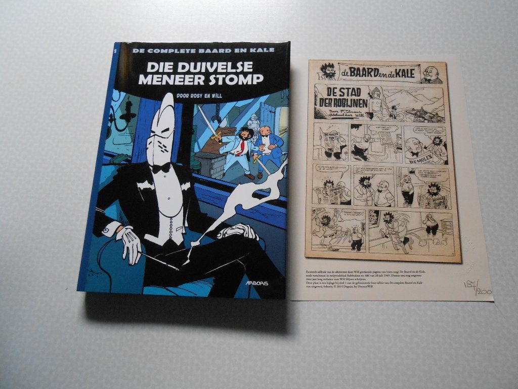 Baard en kale 1 Die duivelse meneer Stomp 2014 HC 1 ste druk, Eén stripboek, Ophalen of Verzenden, Nieuw