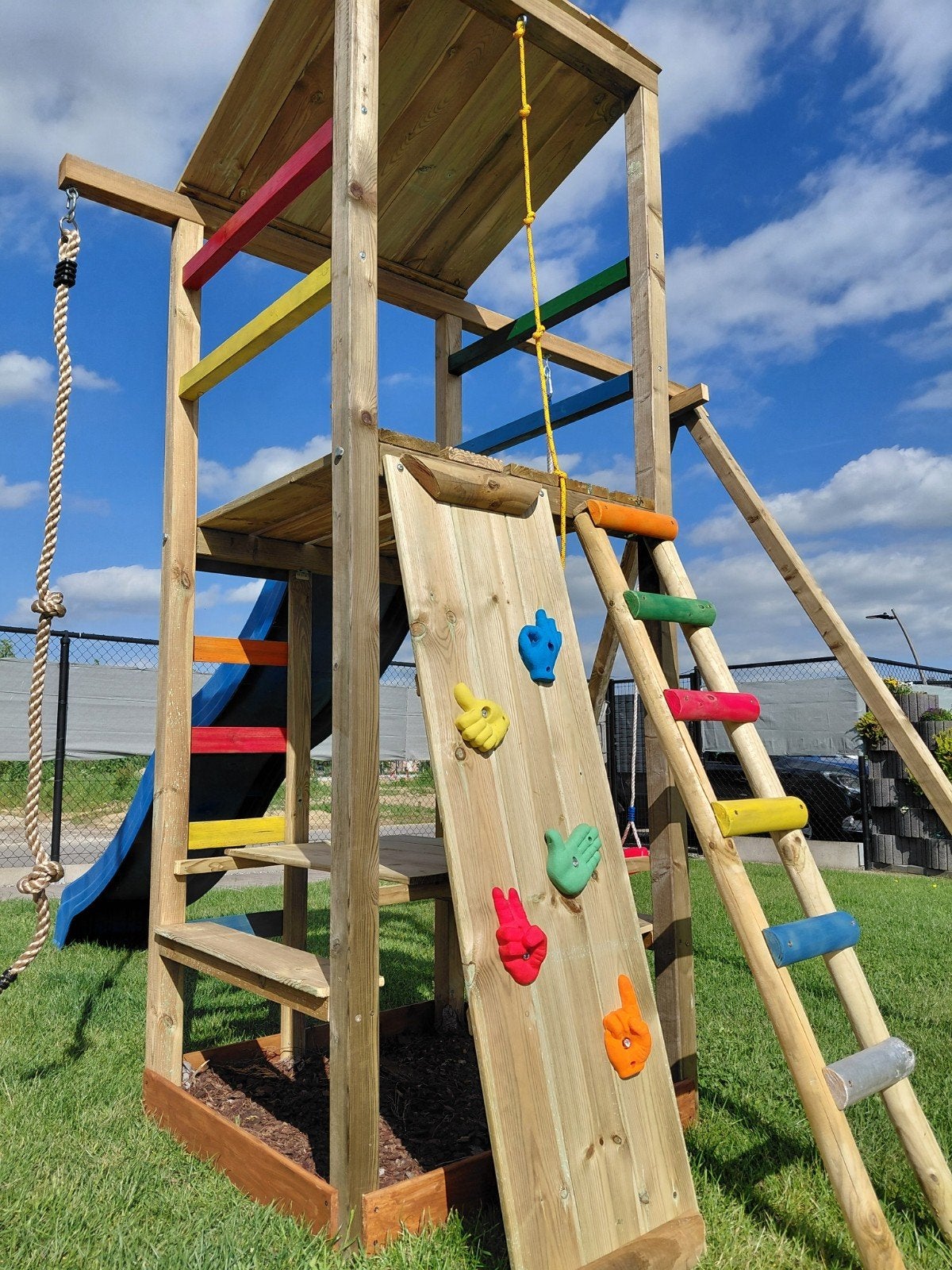 Speeltoren als nieuw, Kinderen en Baby's, Ophalen, Schommel