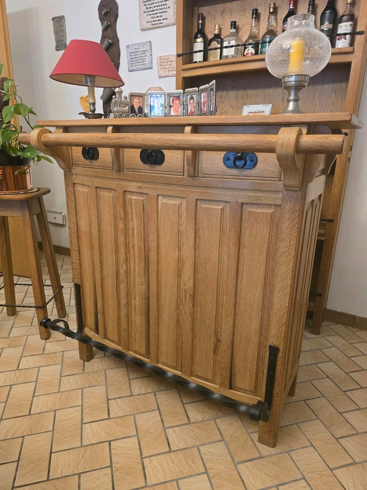 salle à manger en bois massif clair, Huis en Inrichting, Ophalen, Zo goed als nieuw
