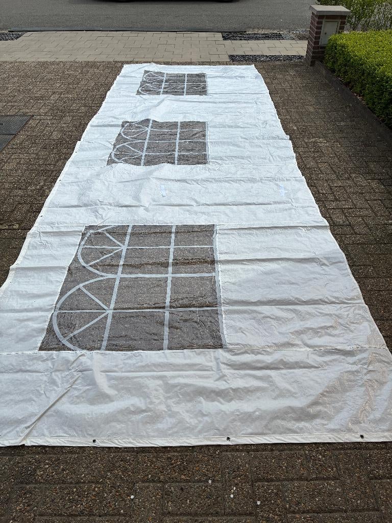 Party tent ( 6x3 meter ) - 1x opgezet ( Nieuw ), Tuin en Terras, Ophalen, Opvouwbaar, Partytent, Minder dan 4 meter