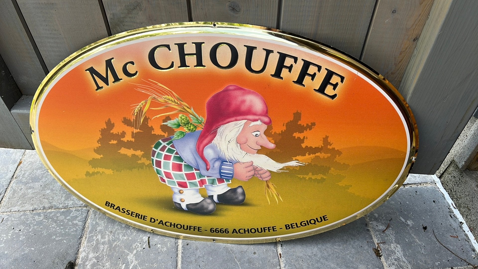 Mc chouffe, Ophalen, Gebruikt, Reclamebord