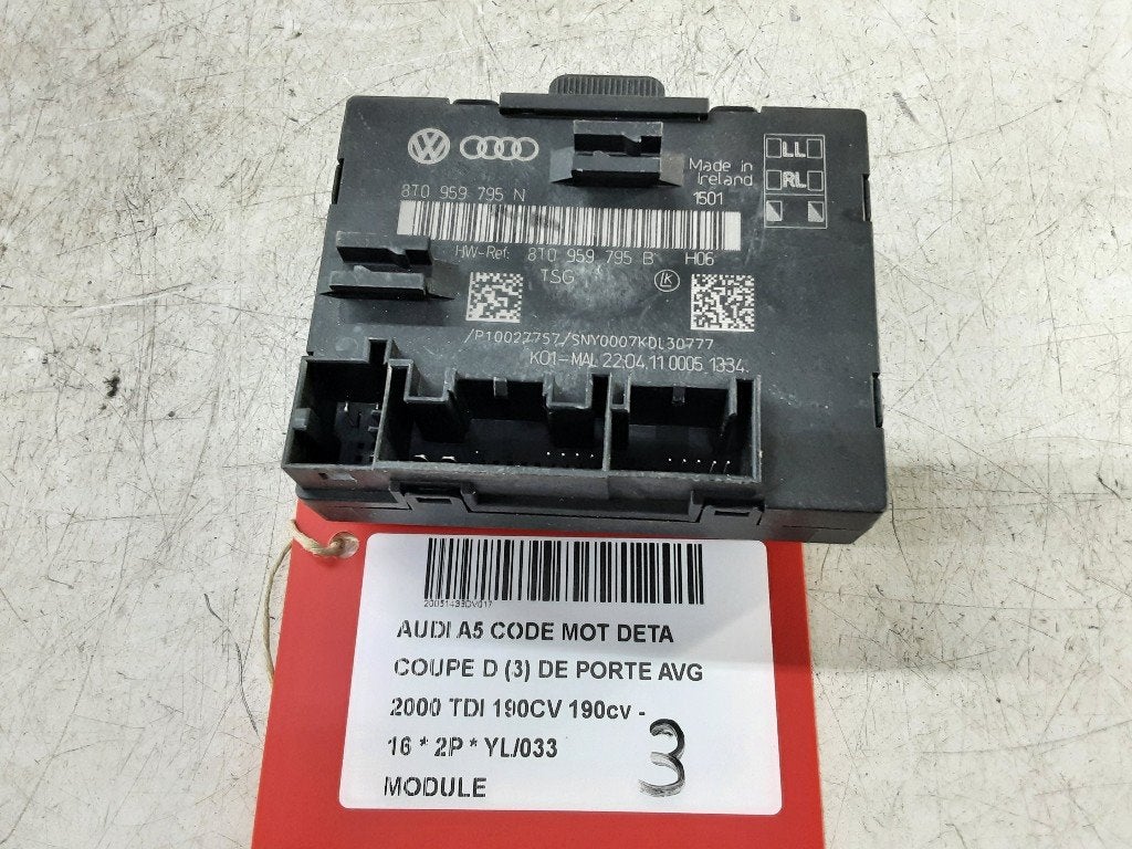 UNITE ELECTRONIQUE Audi A5 (F53 / F5P) (8T0959795B), Auto-Union-Straße  1,
85057  Ingolstadt, DE, Info@audi.de, Audi, Utilisé