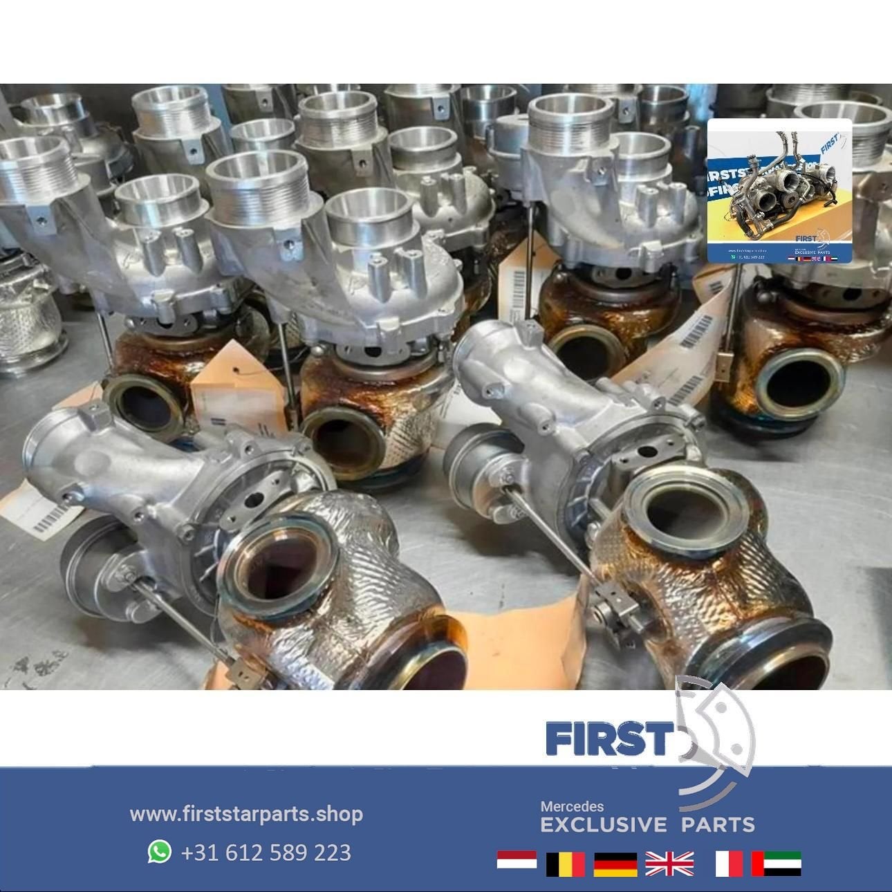 A1770900080 TURBO M177 C63 GLC63 E63 GT63 GTS GTR S63 G63 GL, Utilisé, -, -, Enlèvement ou Envoi