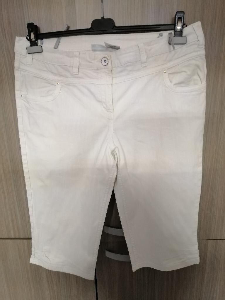 witte 3/ broek MS MODE mt 48, Wit, Ophalen of Verzenden, Zo goed als nieuw, MS Mode