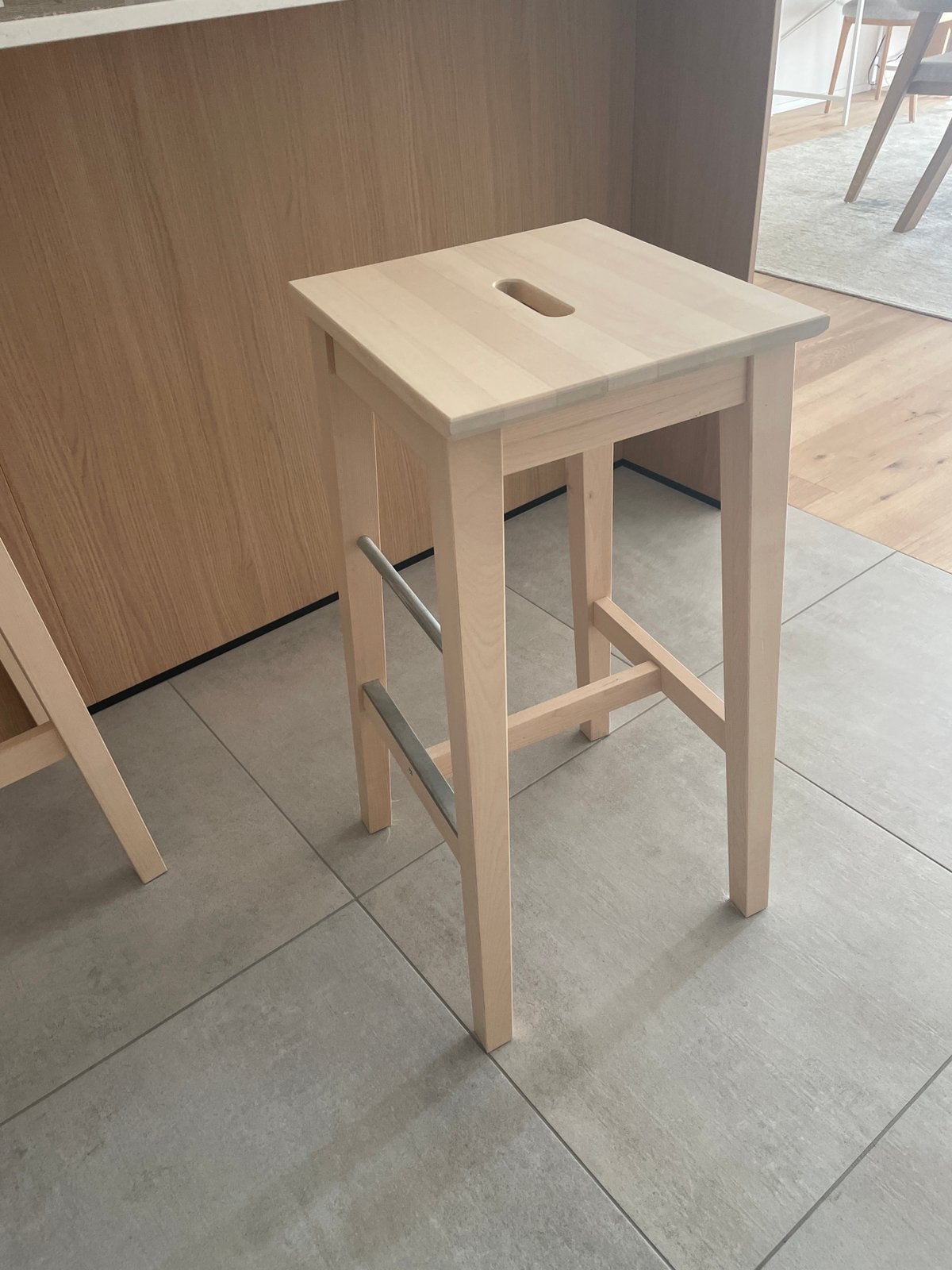 Set de 3 tabourets de bar en bois à vendre, Enlèvement, Comme neuf