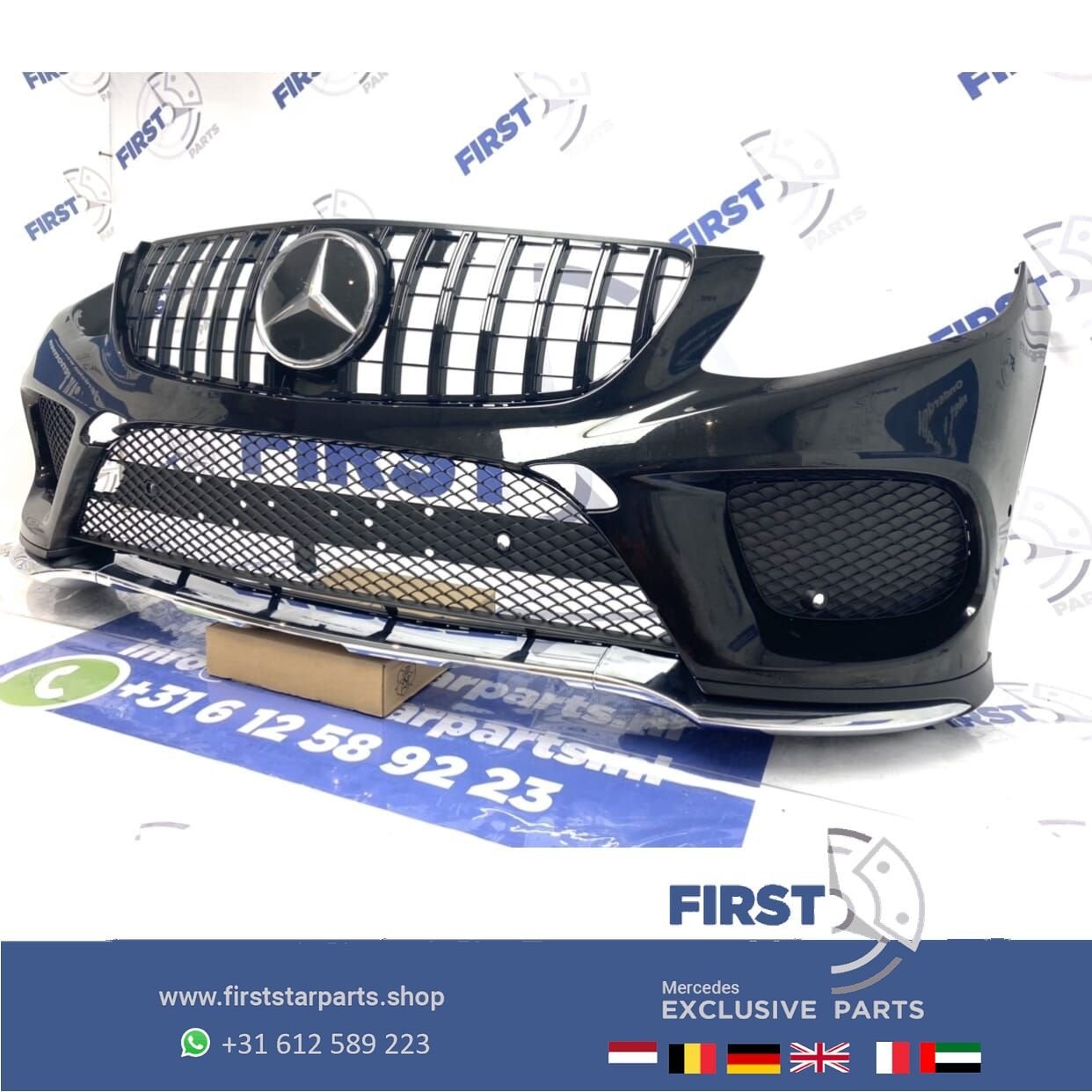 C292 GLE AMG COUPÉ VOORBUMPER COMPLEET ZWART Mercedes 2015-2, Utilisé, -, Avant, -