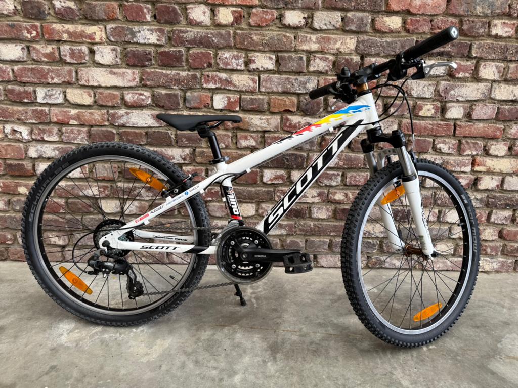 24 inch scott mountainbike in zeer mooie staat, Fietsen en Brommers, Fietsen | Jongens, Ophalen, Velgrem, Versnellingen, Gebruikt