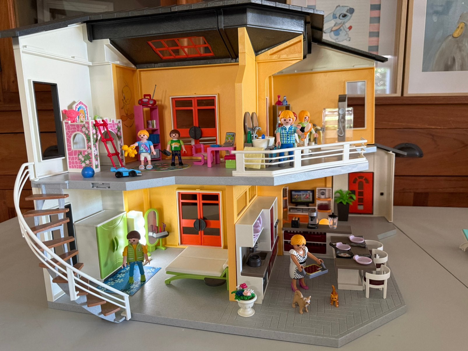 Playmobil City Life maison entièrement meublée + extension, Enlèvement, Comme neuf, City life