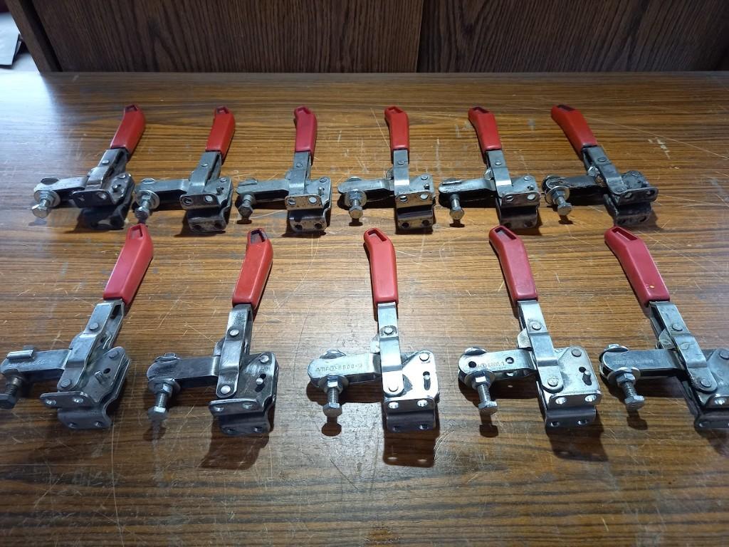 11 stuks AMF vertikale snelspanner 6800-3 - lasklemmen, Ophalen, Gebruikt