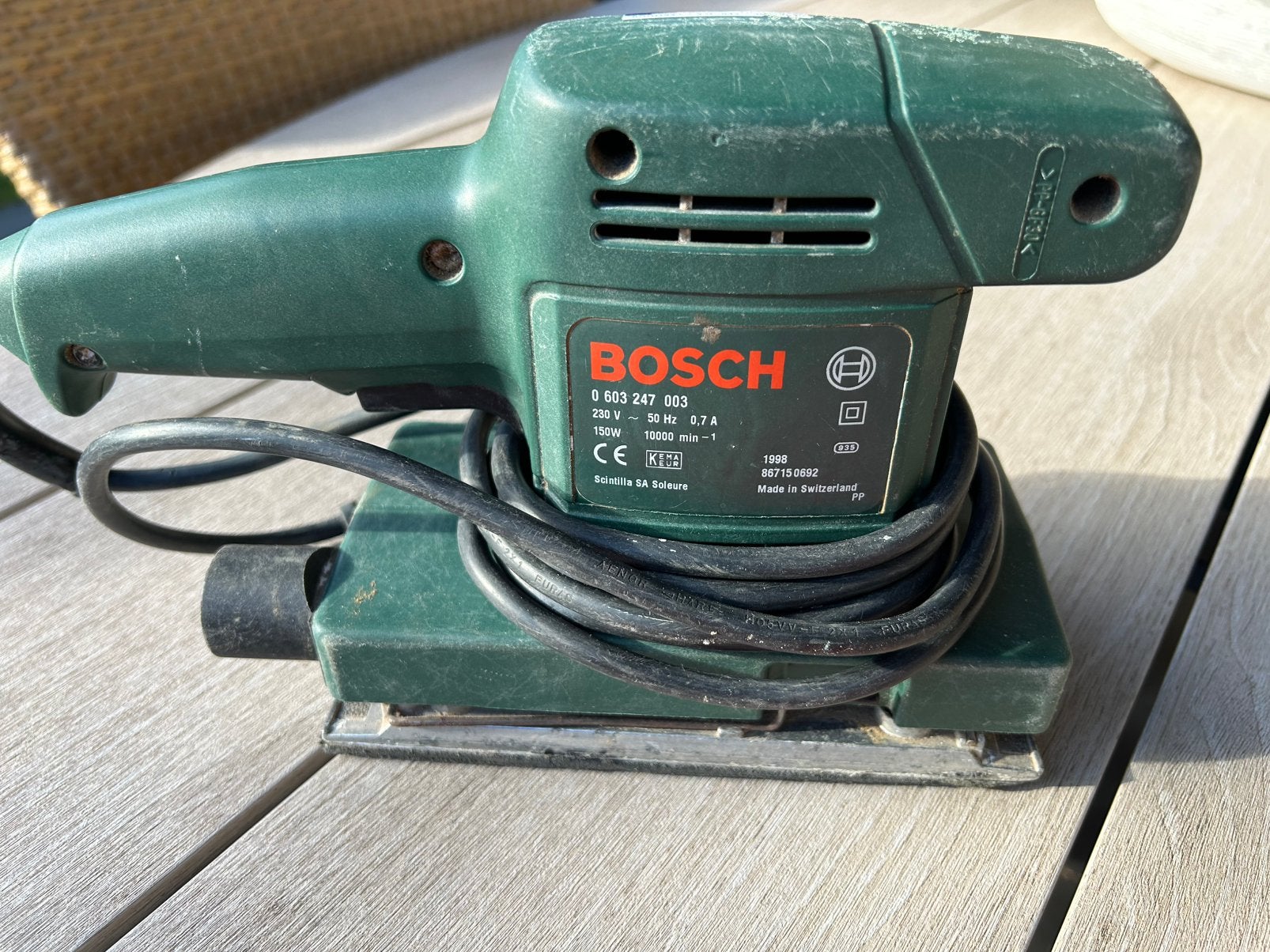 Ponceuse Bosch, Bricolage & Construction, Enlèvement, Utilisé