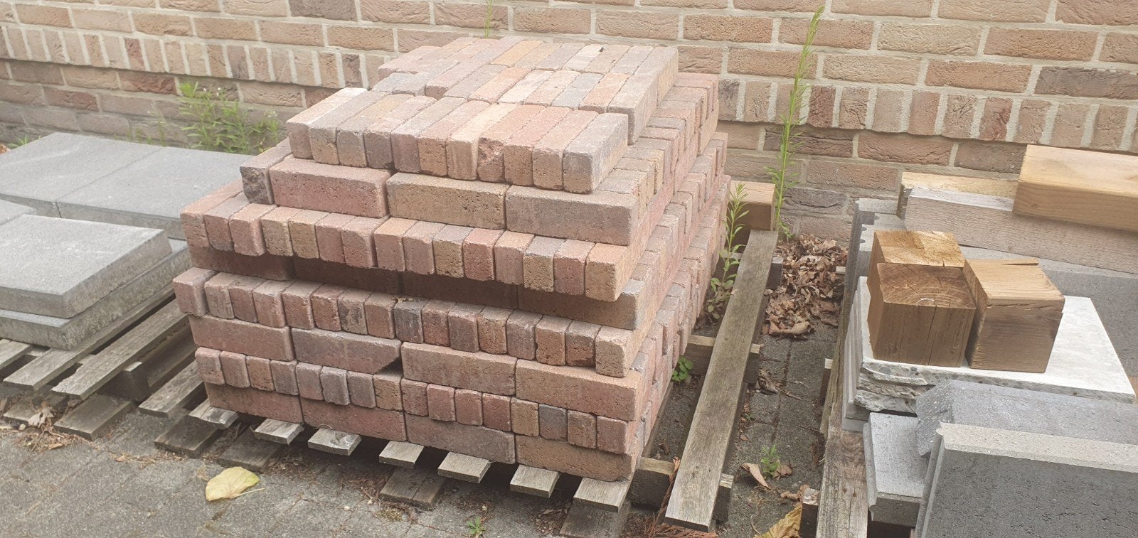 Waaltjes/klinkers 20x5x6.5, Jardin & Terrasse, Pavé & Dalles, Enlèvement, Briques