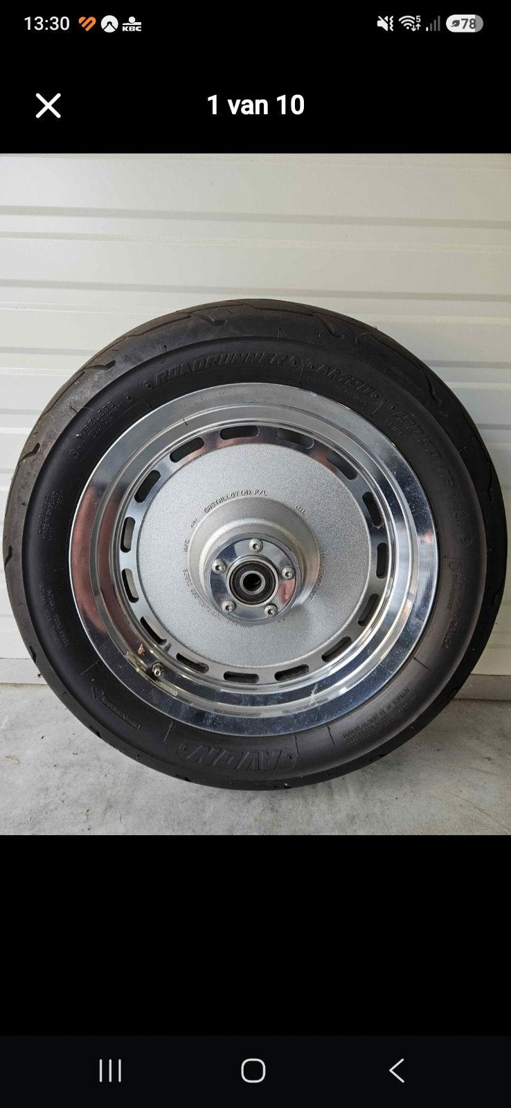 Jante Harley Davidson fendue originale 16", Enlèvement
