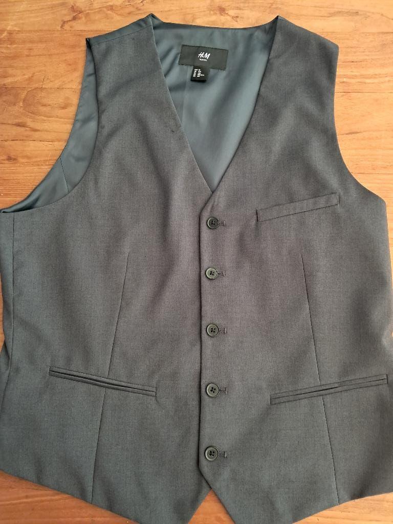 grijze ondervest heren, Kleding | Heren, Kostuums en vesten, Maat 48/50 (M), Ophalen of Verzenden, Gedragen, Grijs