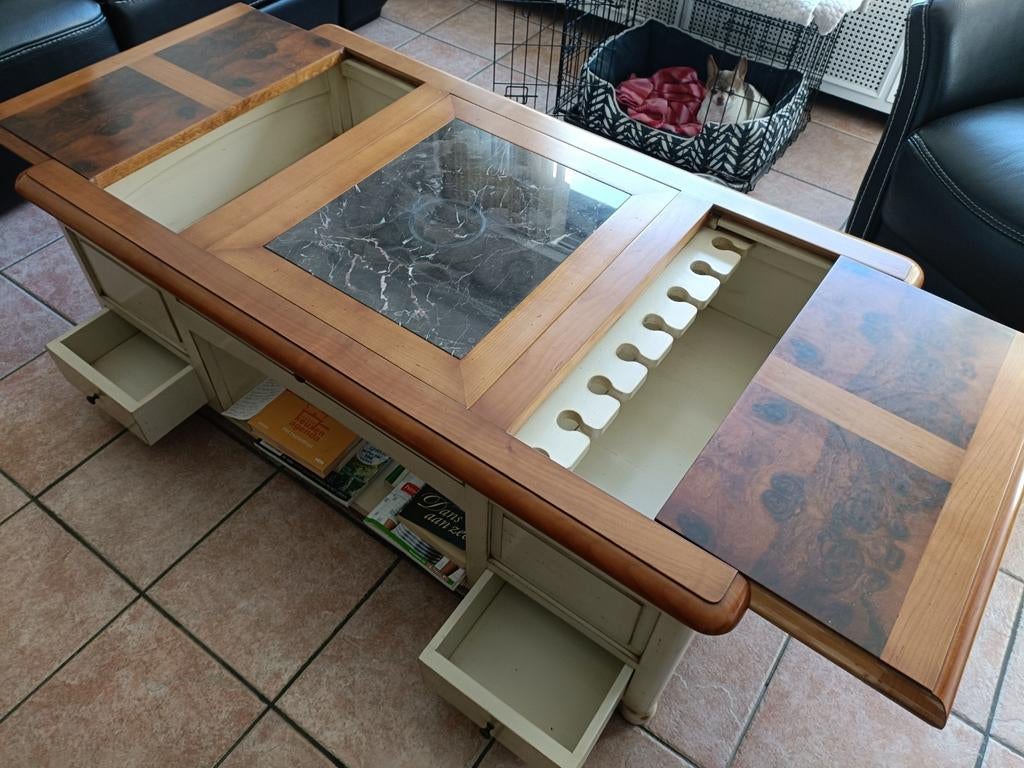 Salontafel, Ophalen