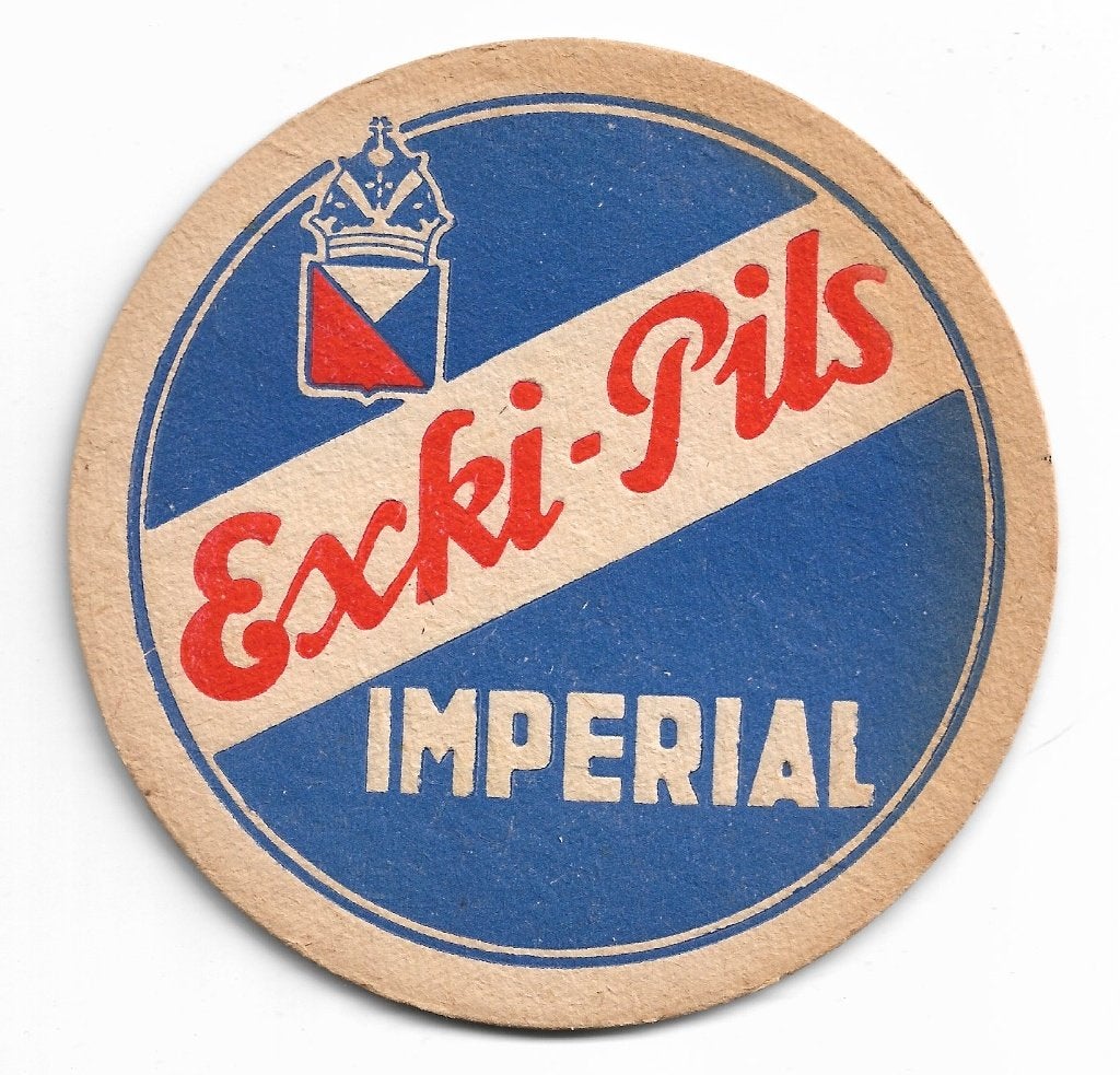 SB Exki-pils Imperial, Verzamelen, Ophalen of Verzenden, Zo goed als nieuw, Viltje(s)