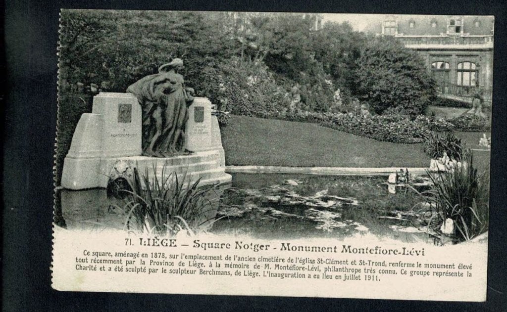 Luik : Monument Montifiore-Liévi - afgestempeld 1920, Verzamelen, Postkaarten | België, Verzenden, Voor 1920, Gelopen, Luik