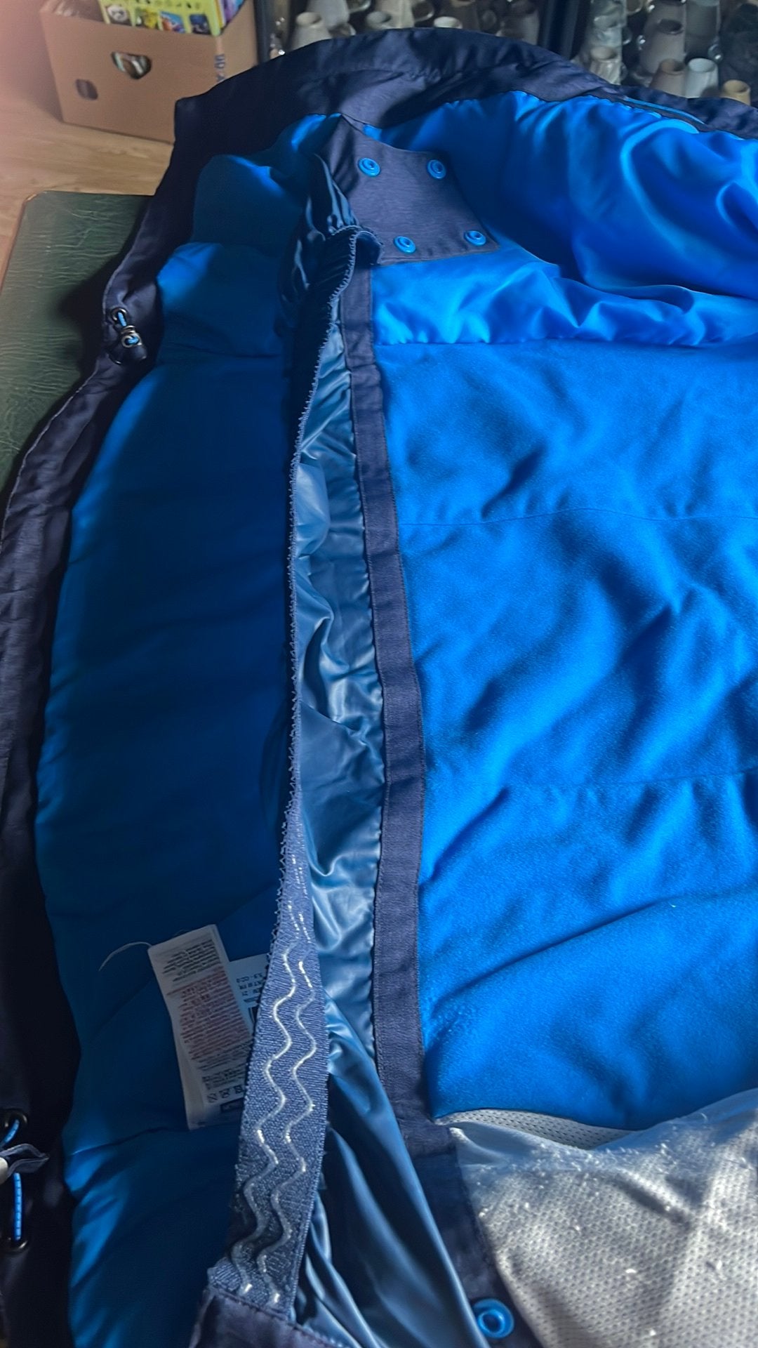 Ski & snowboard jas Wed’ze Decathlon maat S jongens, Ophalen of Verzenden, Zo goed als nieuw, Maat 46 (S) of kleiner, Blauw